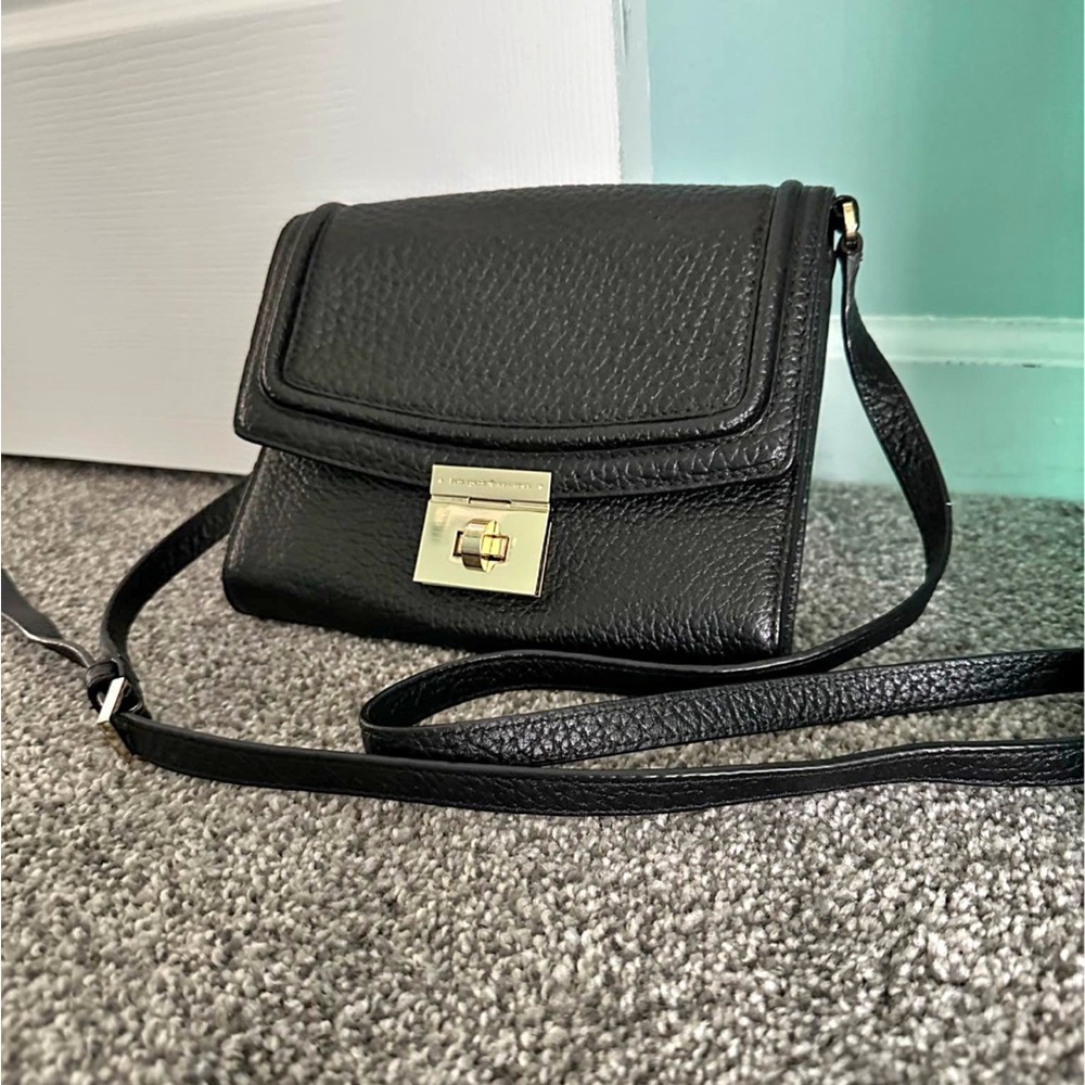 Kate Spade Black Pebbled Leather Crossbody Bag